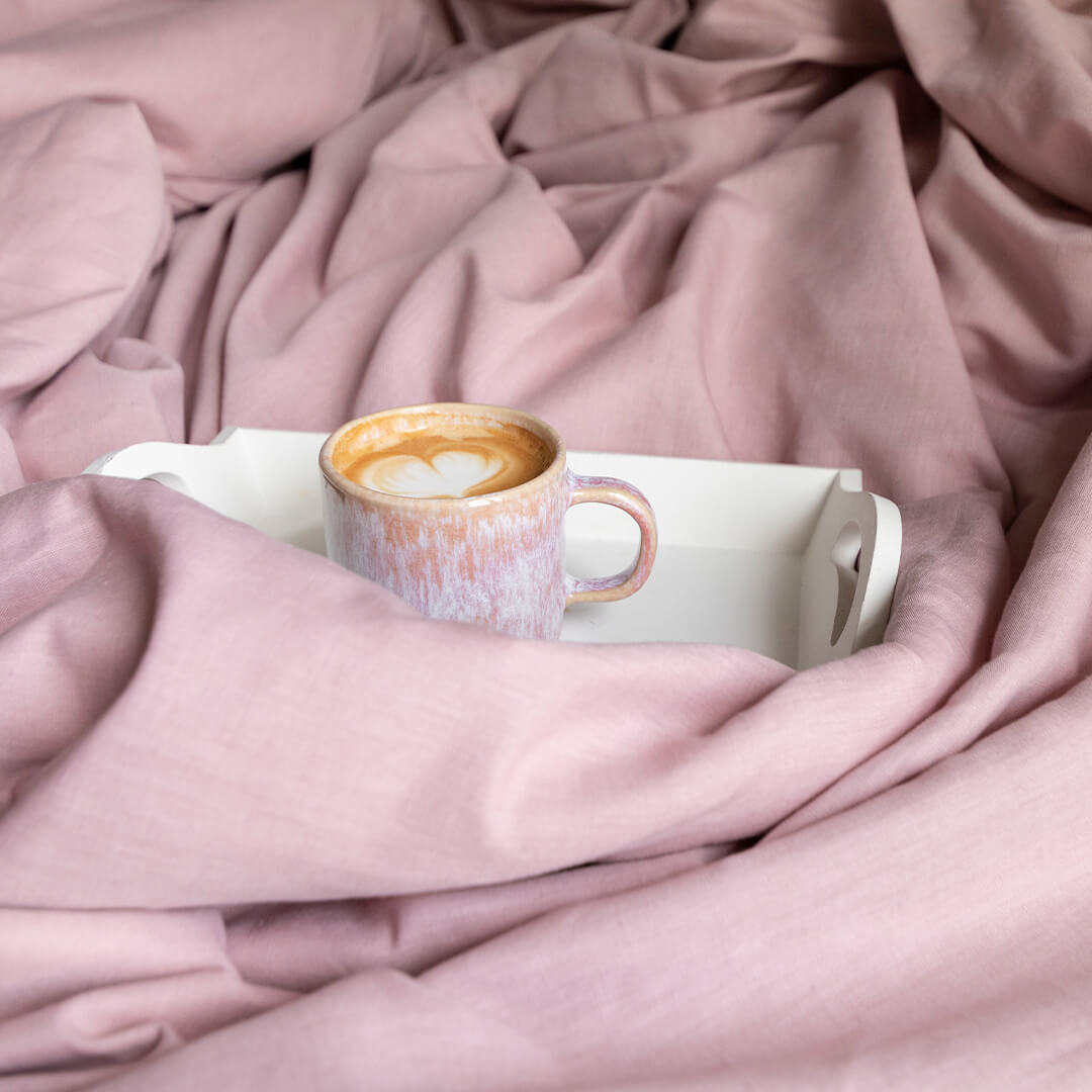 Bettwäsche Set: Halbleinen mauve