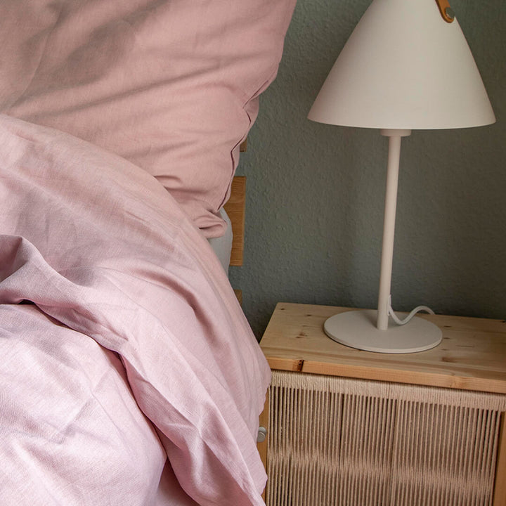 Bettwäsche Set: Halbleinen mauve