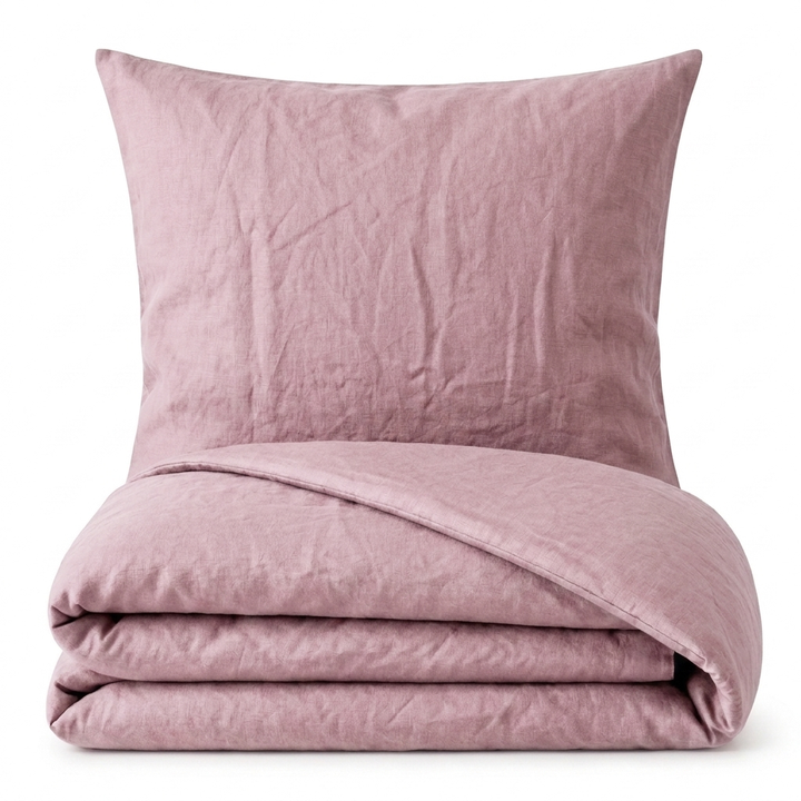Bettwäsche Set: Halbleinen mauve